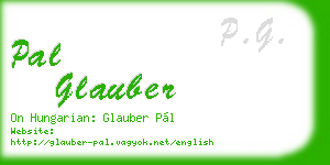 pal glauber business card
