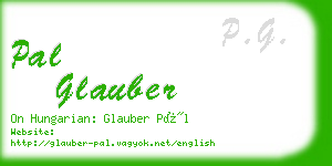 pal glauber business card